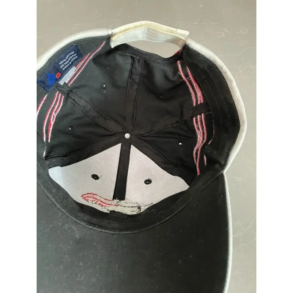 Vintage Arizona Feather Embroidered Souvenir Hat Cap Back Red White Adjustable